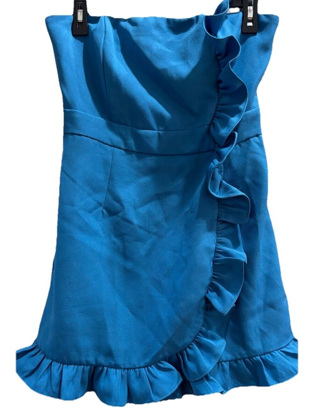 Strapless Blue Dress Romper Size Large Homecoming Dance